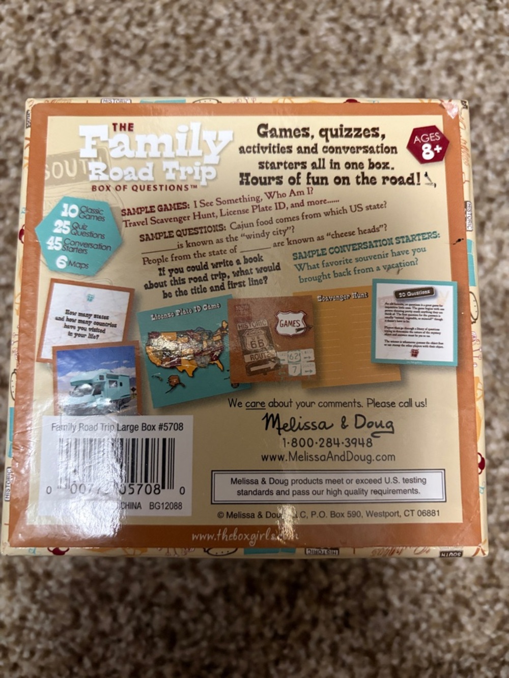 The Family Road Trip Box Of Questions Game Cards - Picture 2 of 3